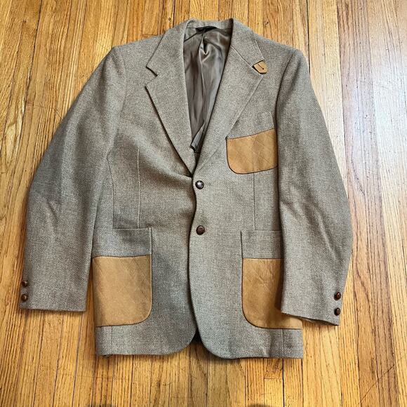 Faribault Woolen Mill Company Other - Faribault Blazer Men 40 ? Sport Coat Wool Jim Joe Pocket Patch Vintage Jacket